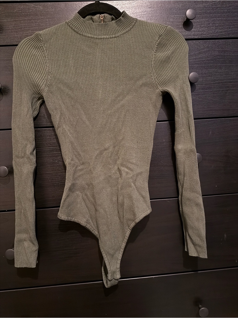 Khaki Green Bodysuit